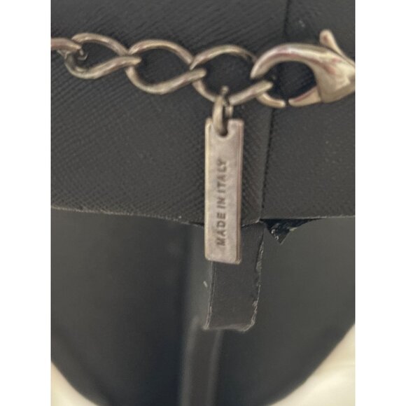 Lafayette Italy Chunky Multilayer Chain Necklace Metallic Silver & Brown Tones - Picture 9 of 15